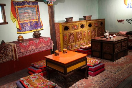 Reconstitution d'un intérieur tibétain